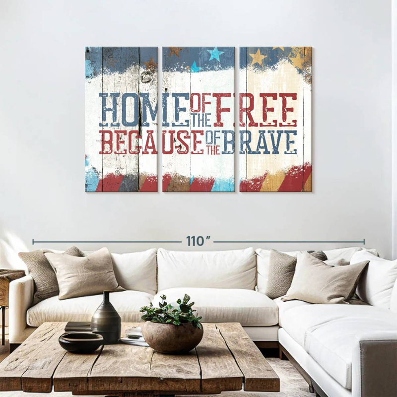 Tergel Home Of The Free, H 48 po x l 74 po
