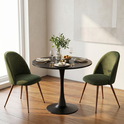 Ensemble de table de salle à manger 3 pièces avec 2 chaises rembourrées