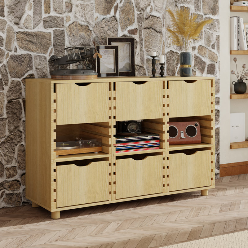 Buffet l 47,2 po avec 6 tiroirs