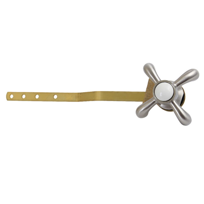Kingston Brass French Country Front Mount Toilet Tank Lever, Brushed Nickel