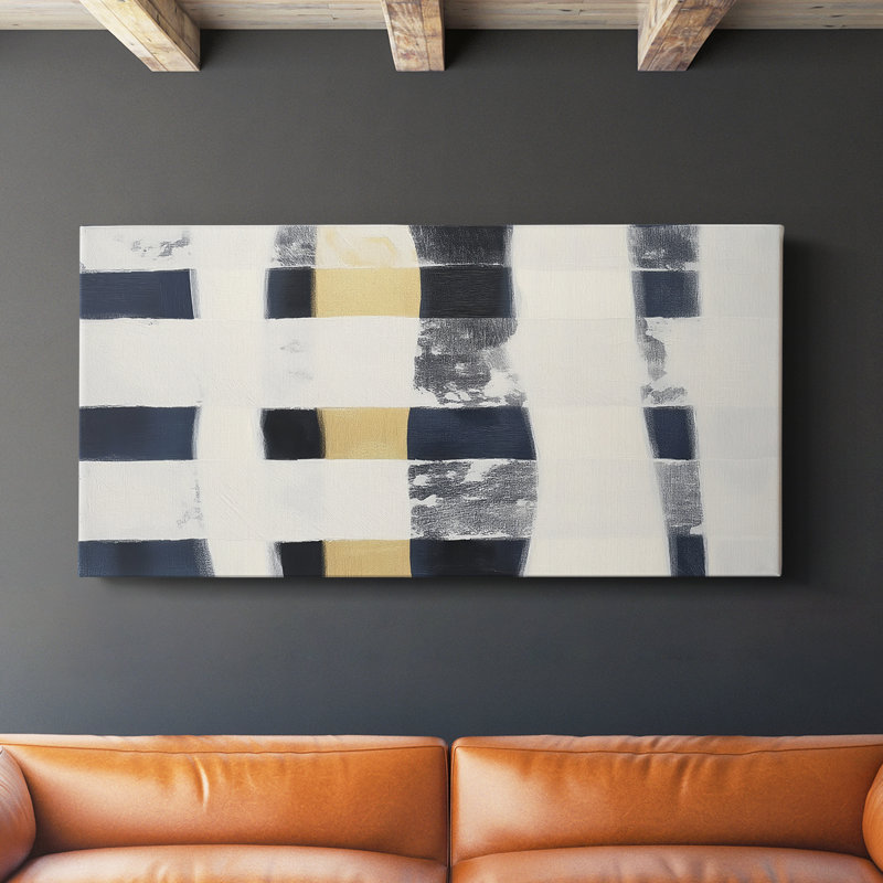 Toile tendue abstraite 9 # X-Gallery, H 16 po x l 32 po