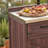 39.5-Inch Outdoor Kitchen Island, Stainless Steel Countertop, Large Drawers, Adjustable Shelves, 4 Wheels, Suitable For Pizza Making, Dark Brown-559032055