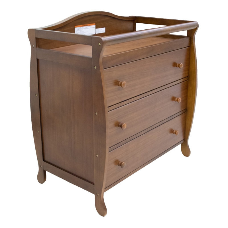 Commode à langer avec coussin Graneau, Espresso
