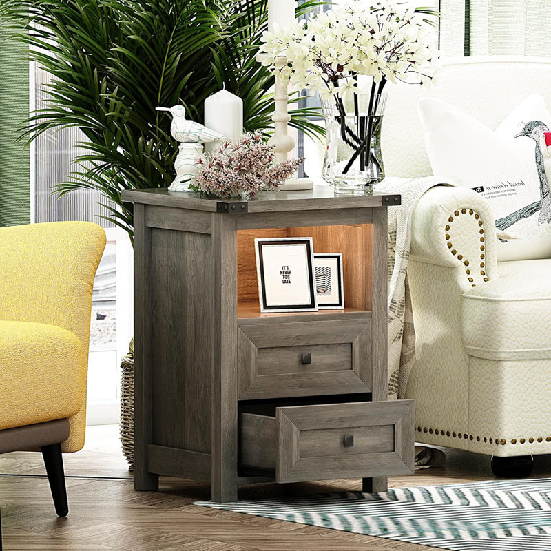 Finley 15.4'' W Solid Wood Nightstand