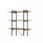 Nefo Rustic Oak & Black Finish Bookshelf
