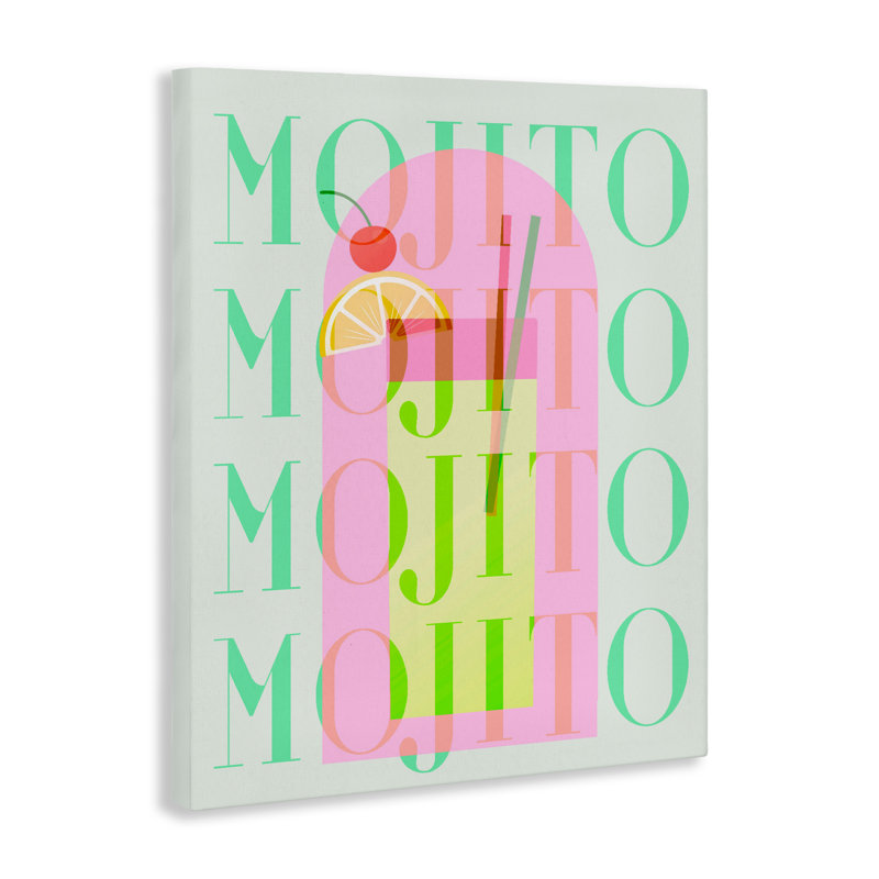 Toile rétro Mojito pastel, design par Lil 'Rue