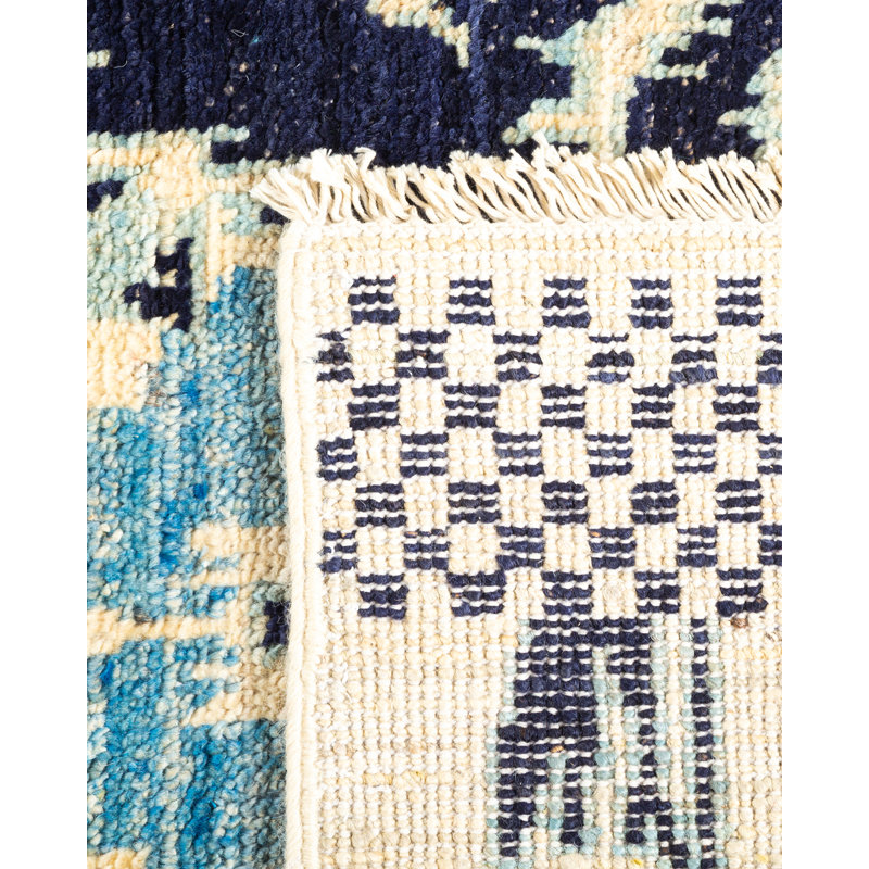 Contemporary One-of-a-Kind 2' 7" X 8' 7" Hand Knotted Area Rug