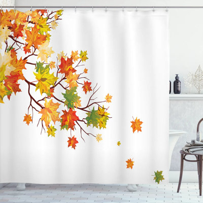 Shower Curtain with Hooks Included