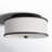 Elzira Linen Semi Flush Mount-18698940