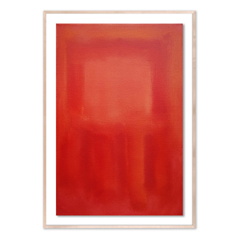 Red Souk 4 Print by Charles Stuart, Natural, 60" H x 42" W x 2.5" D