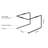 6PCS Black Metal U-Shapeed Pizza Stands Or Food Display Riser Stands