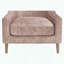 Chaise d'appoint à dossier haut avec coussin enveloppé Dacron
