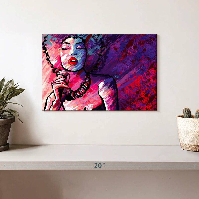 Abarca Soulful Jazz Singer, 8" H x 12" W