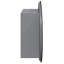 Latitude Run® Bathroom Cabinet With Round Mirror&LED Black 18.5"X18.5"X6.9"-153325067-193539373