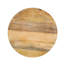 Table d'appoint en verre peint à la main avec plateau en bois durable