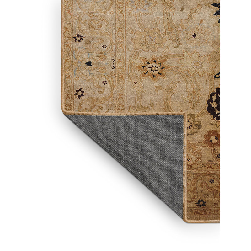 Tapis ivoire / brun Rek, Rectangle 8 pi x 12 pi