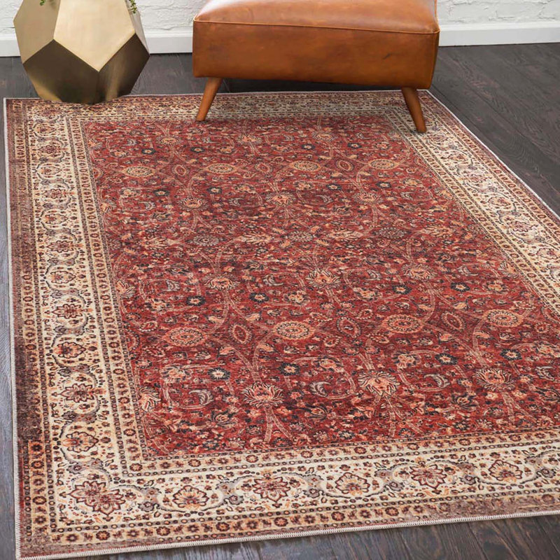 Tapis d'intérieur ou de couloir Vintage, Rectangle 4 pi x 6 pi