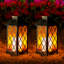 Aboubakr 30.5cm Solar Powered Integrated LED Outdoor Lantern with Electric Candle