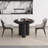 39.37" Modern Round Black Dining Table Set with 2 Chairs for Kitchen, Bar, Living Room, Small Space-374086746-374086775
