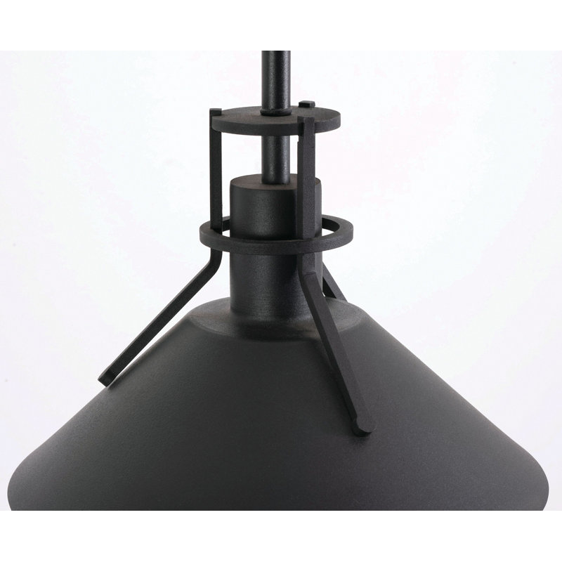 Luminaire suspendu d'extérieur à DEL intégré 1 lumière Harsen H 10 po Harsens