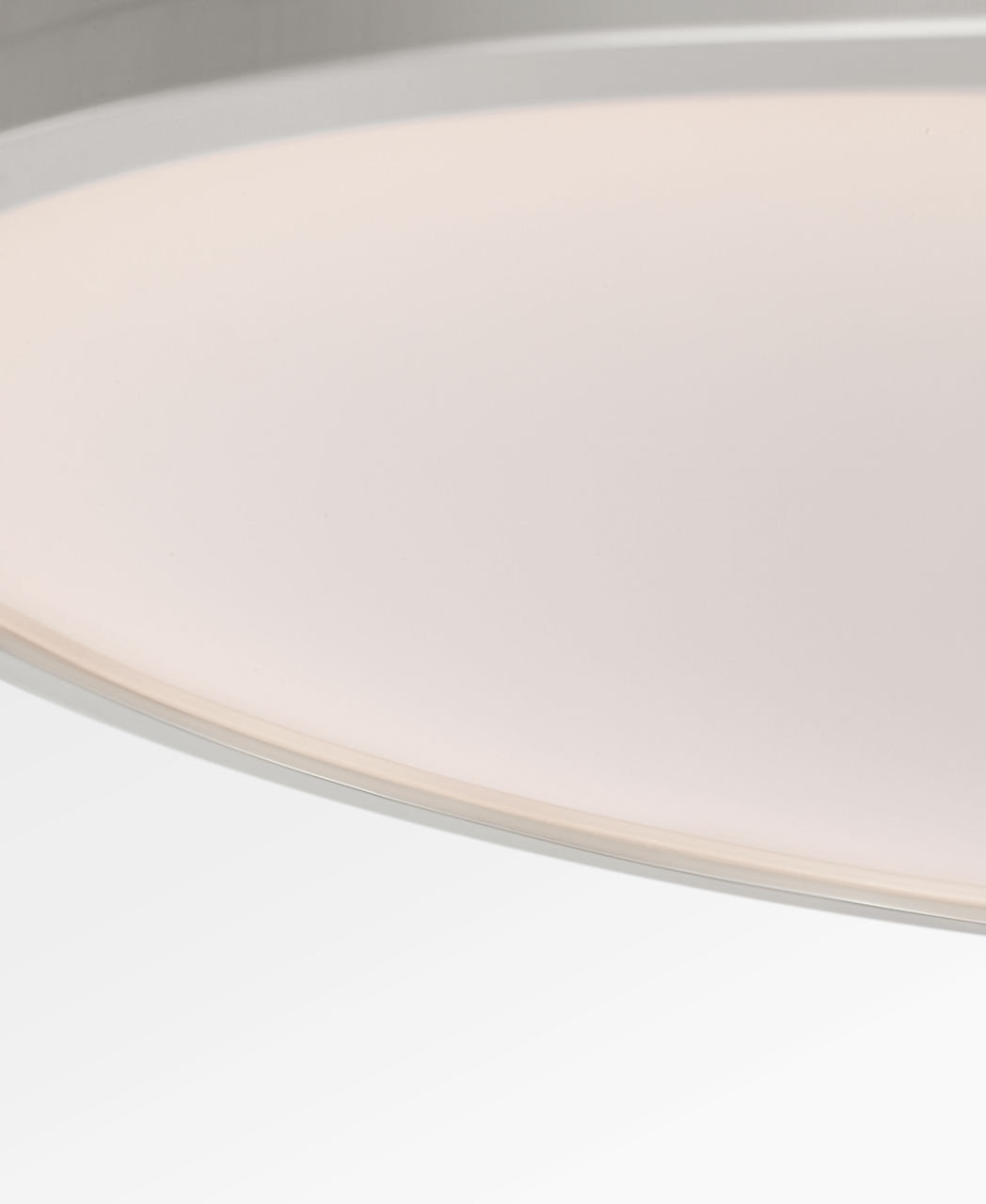Radcliff Single Light Semi Flush Mount, Polished Nickel, 4" H x 16" W x 16" D
