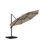 3.5m LED Cantilever Over Hanging Parasol - 56 LED strip lights This parasol is made using Polyester Fabric which has a Weather-Proof Coating & UPF Sun Protection Level 50-35633914