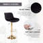Tabouret pivotant rembourré Garnich-2068796550