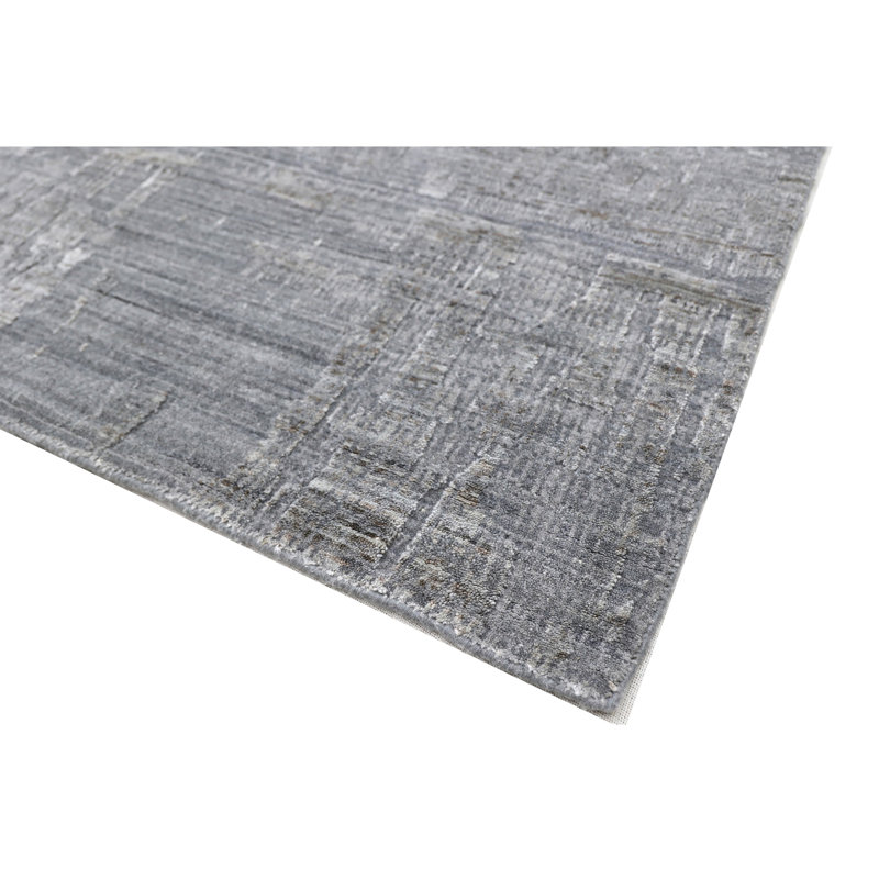 Abstract Area Rug in Ivory, Rectangle 6' x 9'
