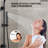 Modern Shower System with 13.38" Rainfall Shower Head and Handheld Spray-111856374