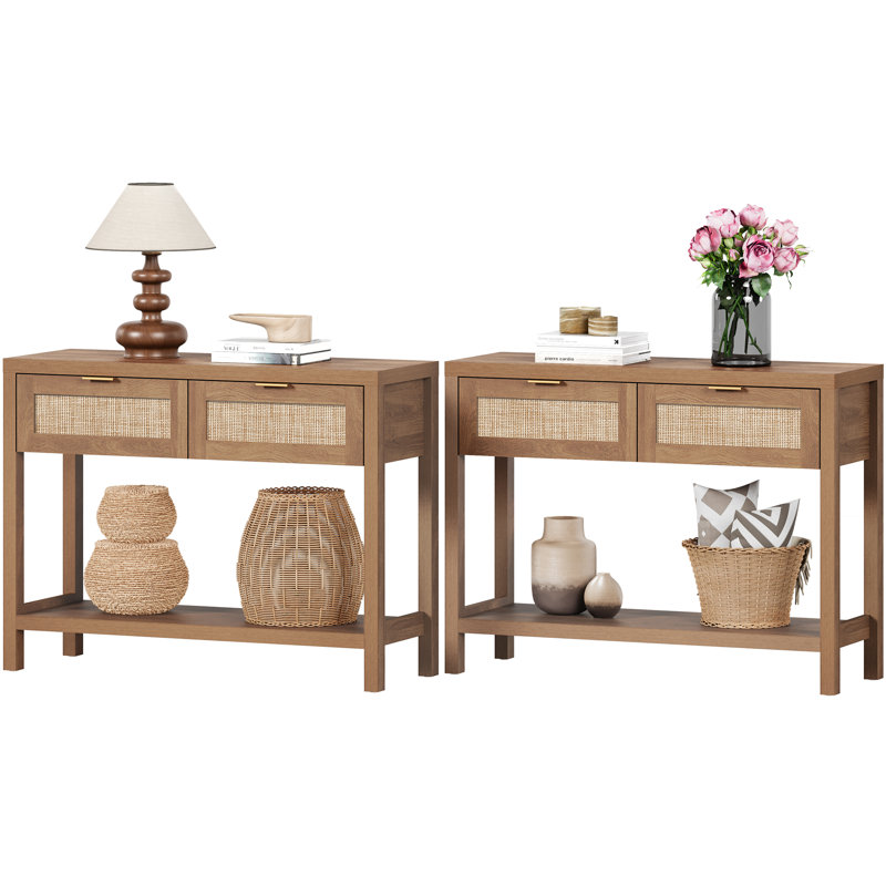 Chada 39.4'' Console Table, Brown
