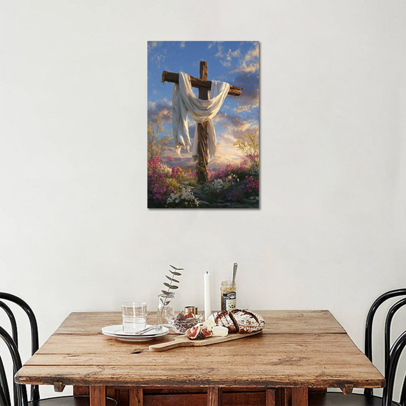  Art mural sur toile, Pâques, H 12 po x l 16 po