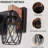 31-Inch Industrial Vintage 5- Wall Sconce With Black Cage And Wooden Accents For Bathroom, Hallway, Living Room, Bedroom, Dressing Entryway, Kitchen, Office - , , Easy To Install, Compatible E26
