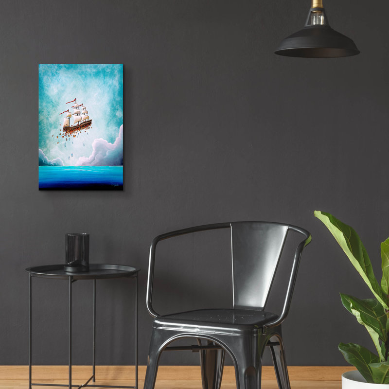 «Fantastic Voyage» par Cindy Thornton, art mural en verre acrylique, H 24 po x l 16 po