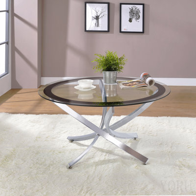 Table basse chromée