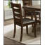 Ensemble de salle à manger 5 pièces transitionnel avec rallonge et 4 chaises d'appoint, meubles en bois brun durable pour les maisons modernes et traditionnelles-1223485013