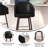 Brida Upholstered Counter Stool with Solid Wood Frame-88697157-88697158
