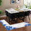 Ensembles de table de salle à manger peu encombrants, faux marbre blanc, style moderne pour les petites cuisines