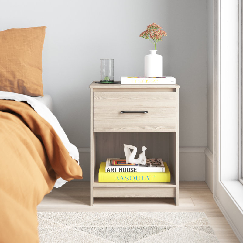 Scottsburg 18'' W Nightstand, Black