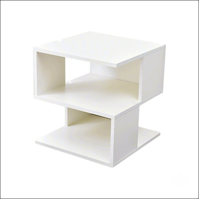 White 2-Layer Simple Household Bookshelf by Ebern Designs