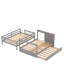 Lit superposé double au-dessus de double avec lit gigogne simple-1141678459