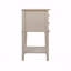 Élégante table de chevet contemporaine beige-30709182