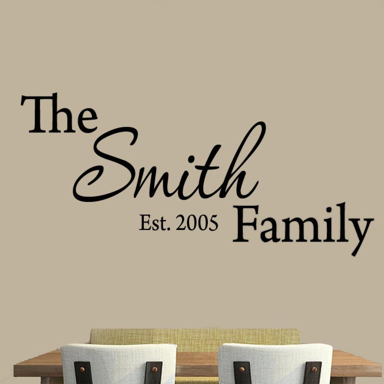Text & Numbers Wall Decal, Yes, 12" H x 22" W