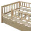 Lit de jour simple avec lit gigogne et barrières de sécurité en bois naturel et durable-1683555775-1683555714