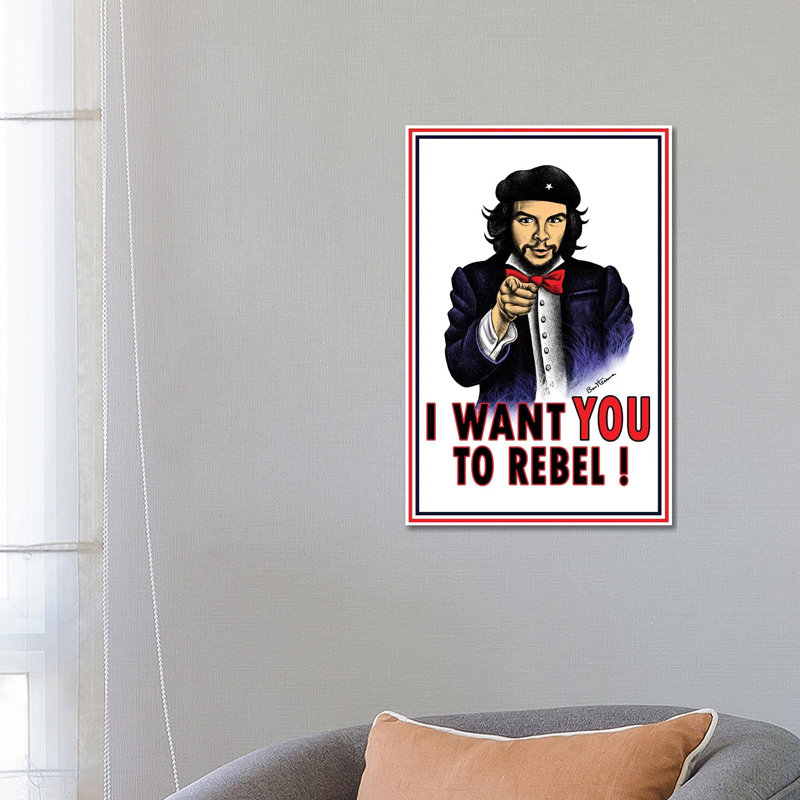 « Che » par Ben Heine-impression, Pas de tapis, H 26 po x l 18 po x P 1,5 po, Toile tendue
