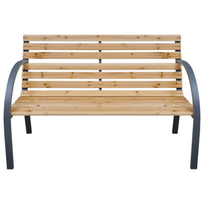 Patio Bench 44.1" Solid Wood Fir by Winston Porter