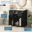 Meuble-lavabo avec lavabo, 2 tiroirs et 3 portes-1833906606