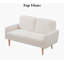 Canapé moderne 3 places en velours compact-1636139892