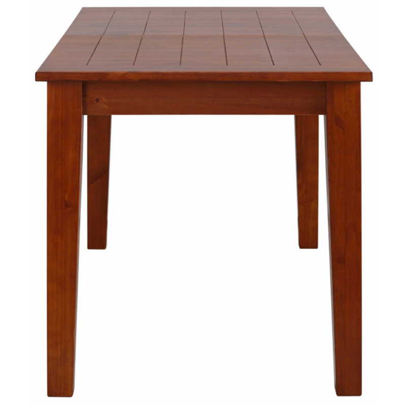 Fox Pine Solid Wood Dining Table, Brown