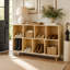 Rangement pour chaussures 45,4 "avec 6 cubes ouverts et armoire à chaussures