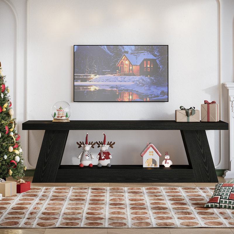 63" TV Stand For 55/60/65/75-Inch Tvs, Black